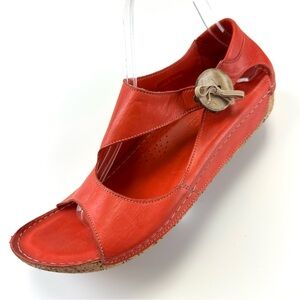 VolksWalker leather open toe shoes Size 41 womens cutout comfort sandal shoes